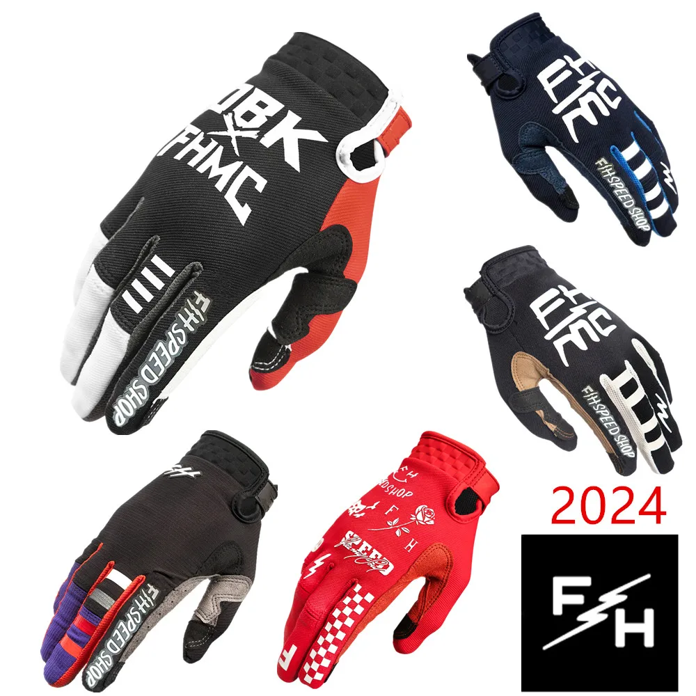 Mountain Biking Gloves - 2024 FH MX Gloves Red Motocross