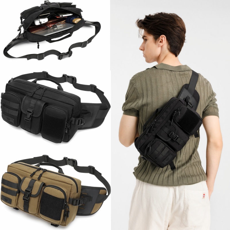 Mountain Biking Waist Pack - Men's Tactical Waist Bag Outdoor Hiking