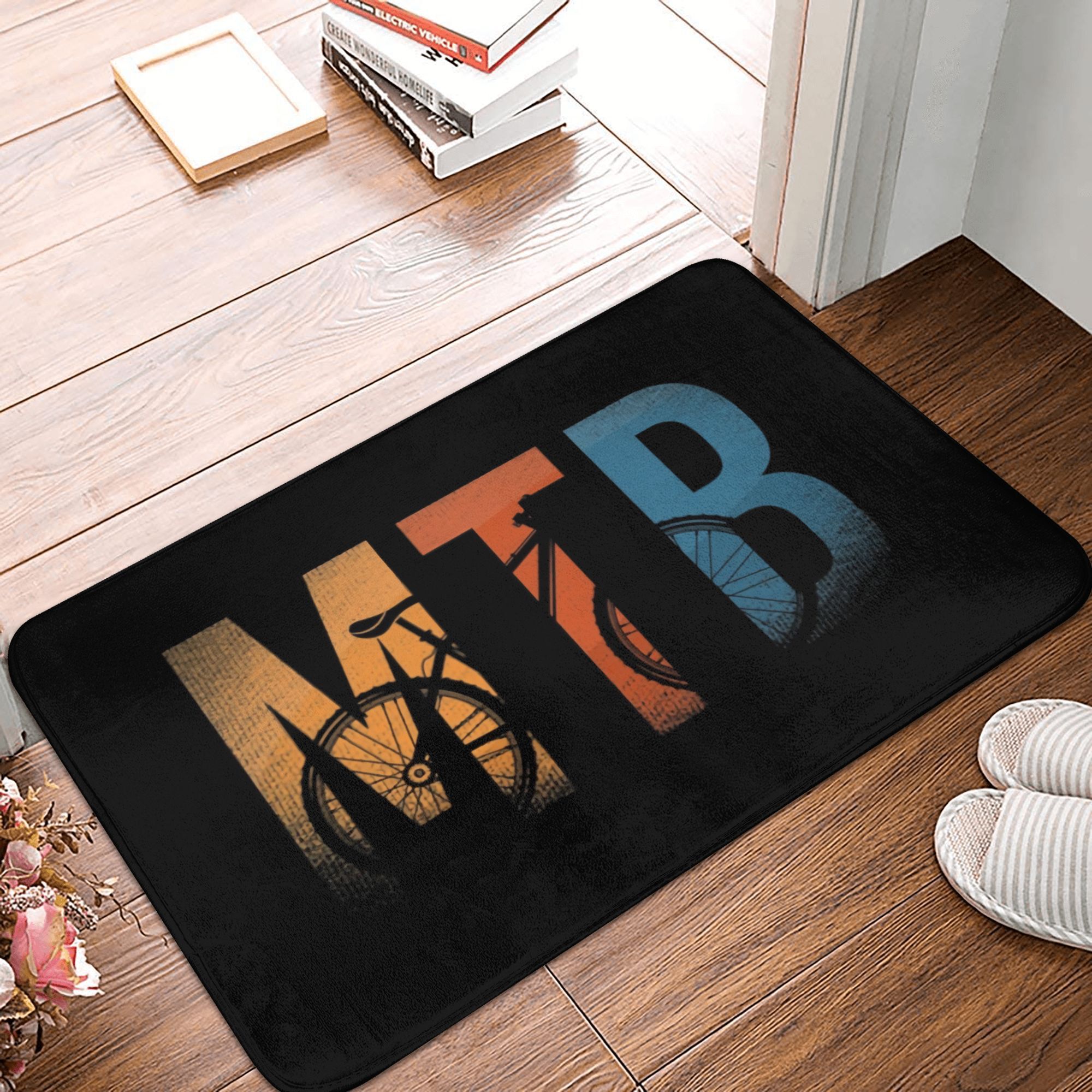Xcm Mountain Biking - MTB Bicycle Doormat Anti-Slip Entrance Bathroom