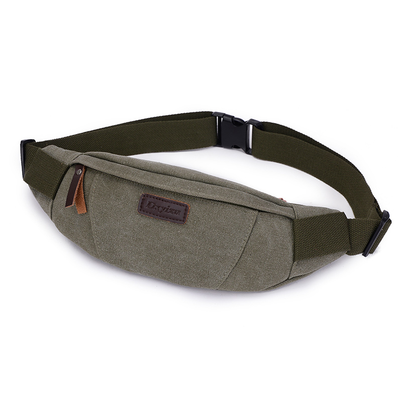 Men's Canvas Fanny Pack Waist  - Mountain Biking Waist Pack บทวิจารณ์และราคา