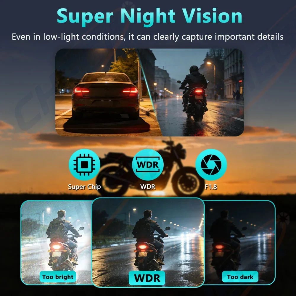 2K HD Motorcycle Driving Dash  - Mountain Biking Images บทวิจารณ์และราคา