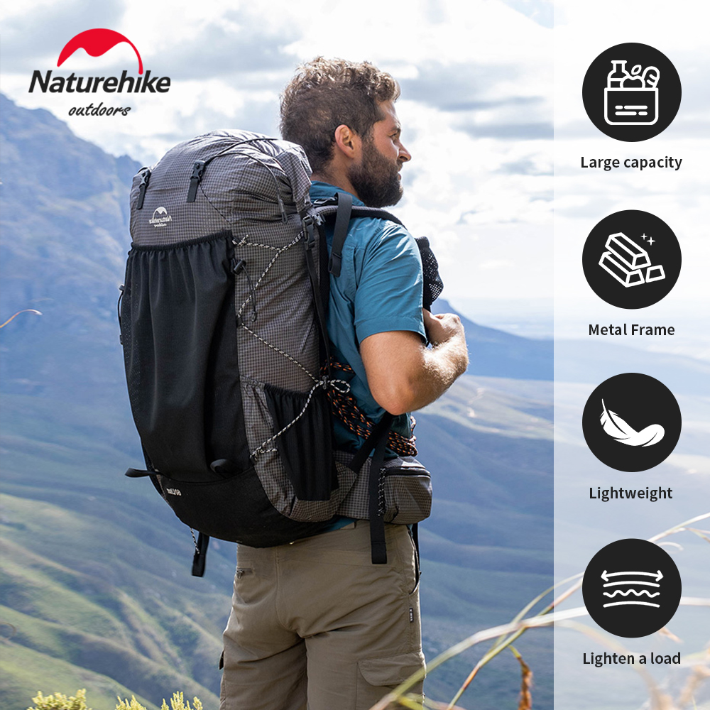 Naturehike Camping Backpack 60 - Mountain Biking Backpack บทวิจารณ์และราคา