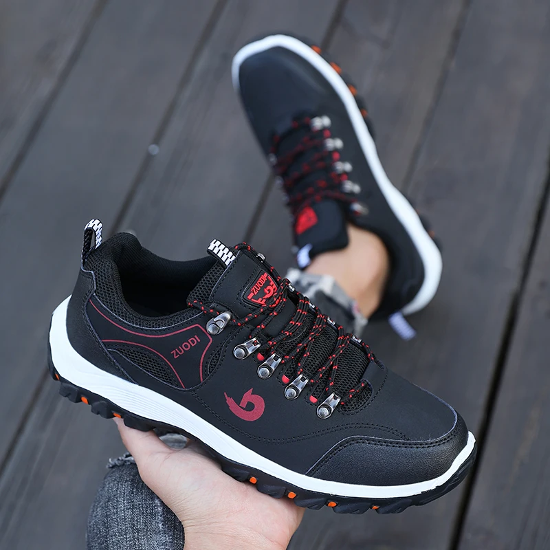 Hiking Boots Men's Black Sneak - Men'S Mountain Biking Shoes บทวิจารณ์และราคา