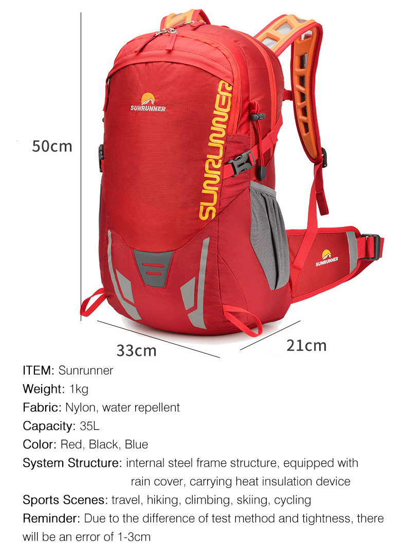 35L Hiking Backpack Bag Large  - Mountain Biking Backpack บทวิจารณ์และราคา