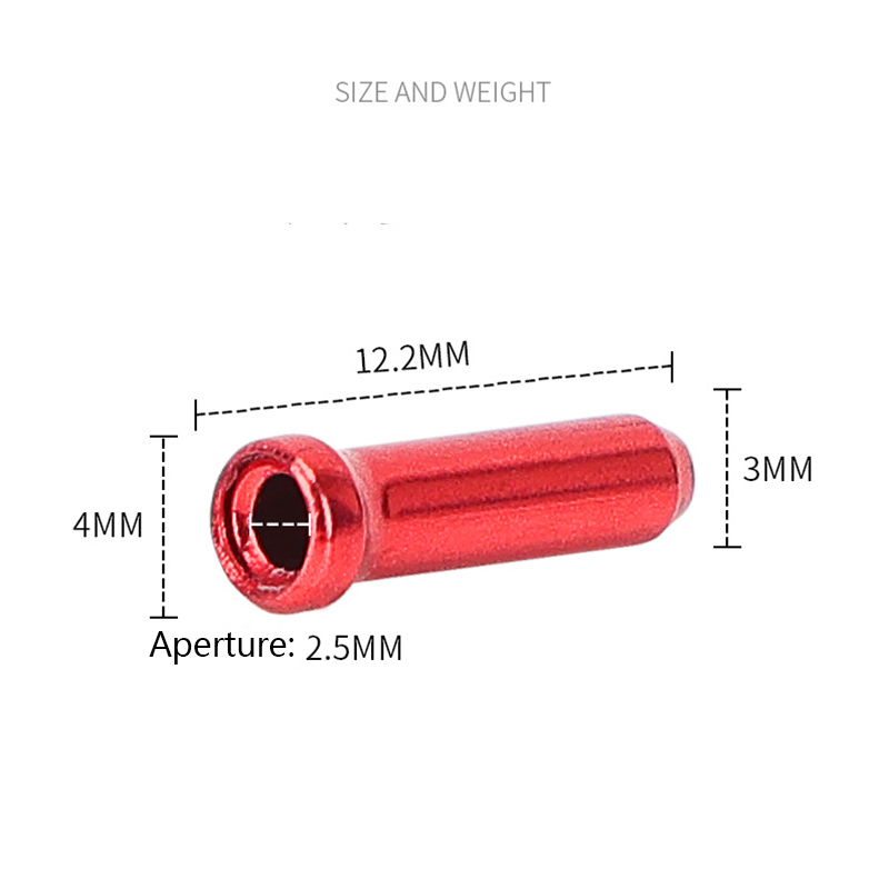 50pcs Bicycle Brake Wire End C - Mountain Biking Tips บทวิจารณ์และราคา