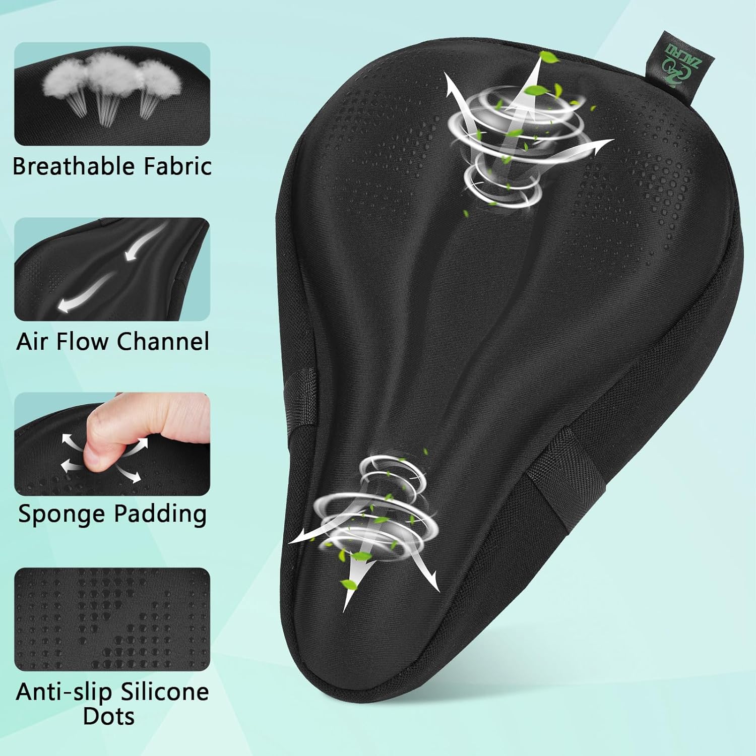 Gel Bike Seat Cushion Cover fo - Mountain Biking Images บทวิจารณ์และราคา