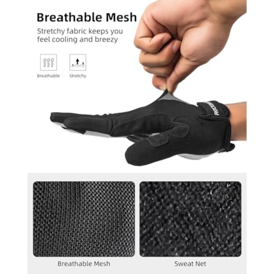 Cycling Gloves for Men Women - - Mountain Biking Gloves บทวิจารณ์และราคา