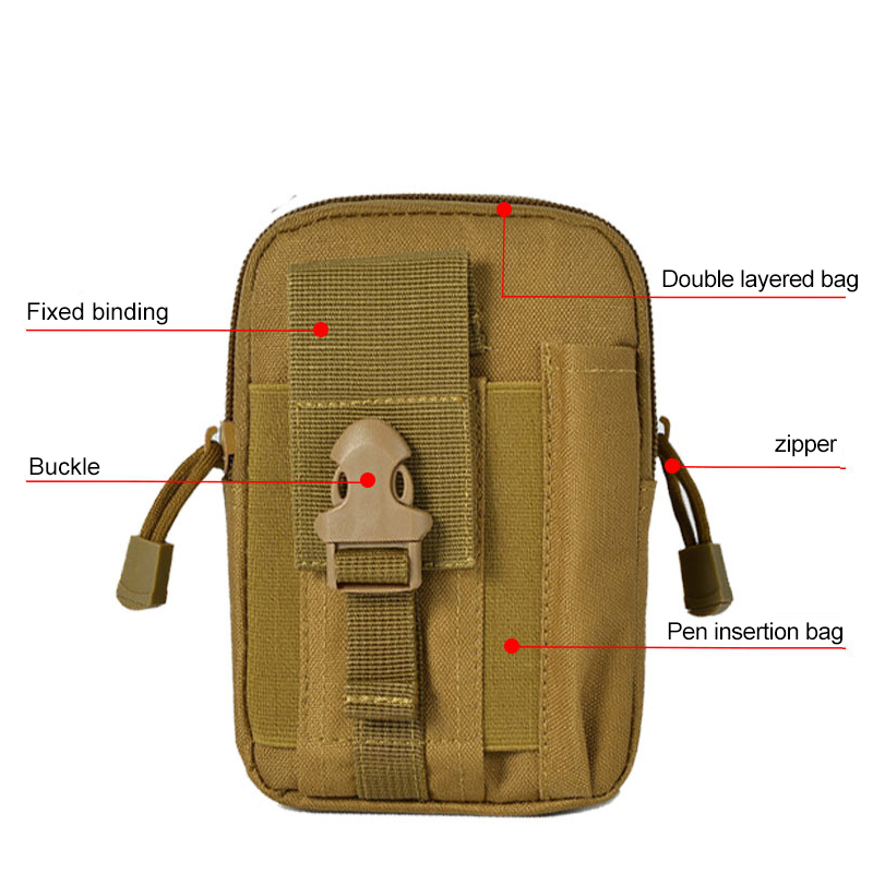 Tactical Molle Pouch Belt Wais - Mountain Biking Waist Pack บทวิจารณ์และราคา