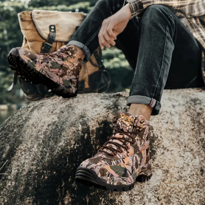 Men's High Top Camouflage Hunt - Men'S Mountain Biking Shoes บทวิจารณ์และราคา