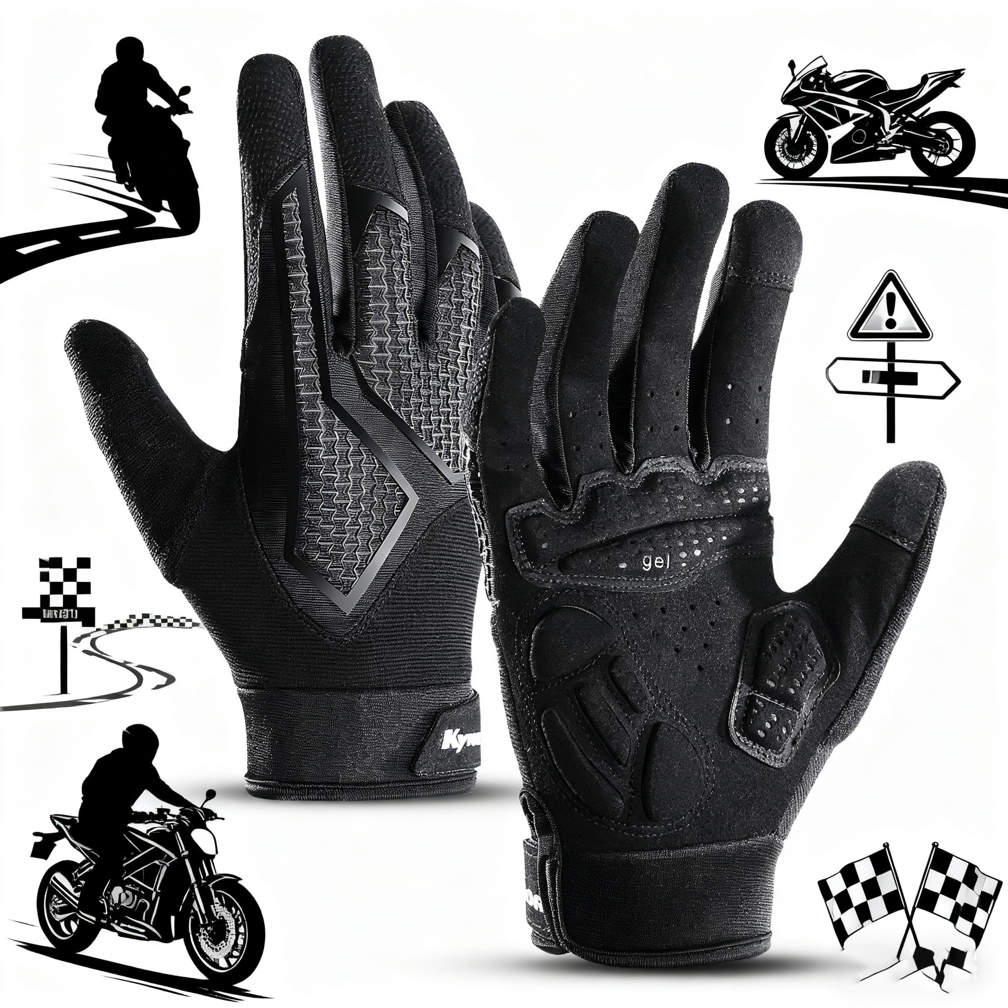 Motor cycle gloves Mtb Mountai - Mountain Biking Gloves บทวิจารณ์และราคา