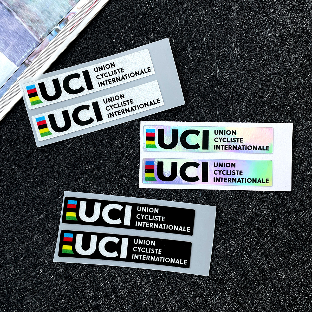 2Pcs UCI Style Reflective Lase - Mountain Biking Uci บทวิจารณ์และราคา