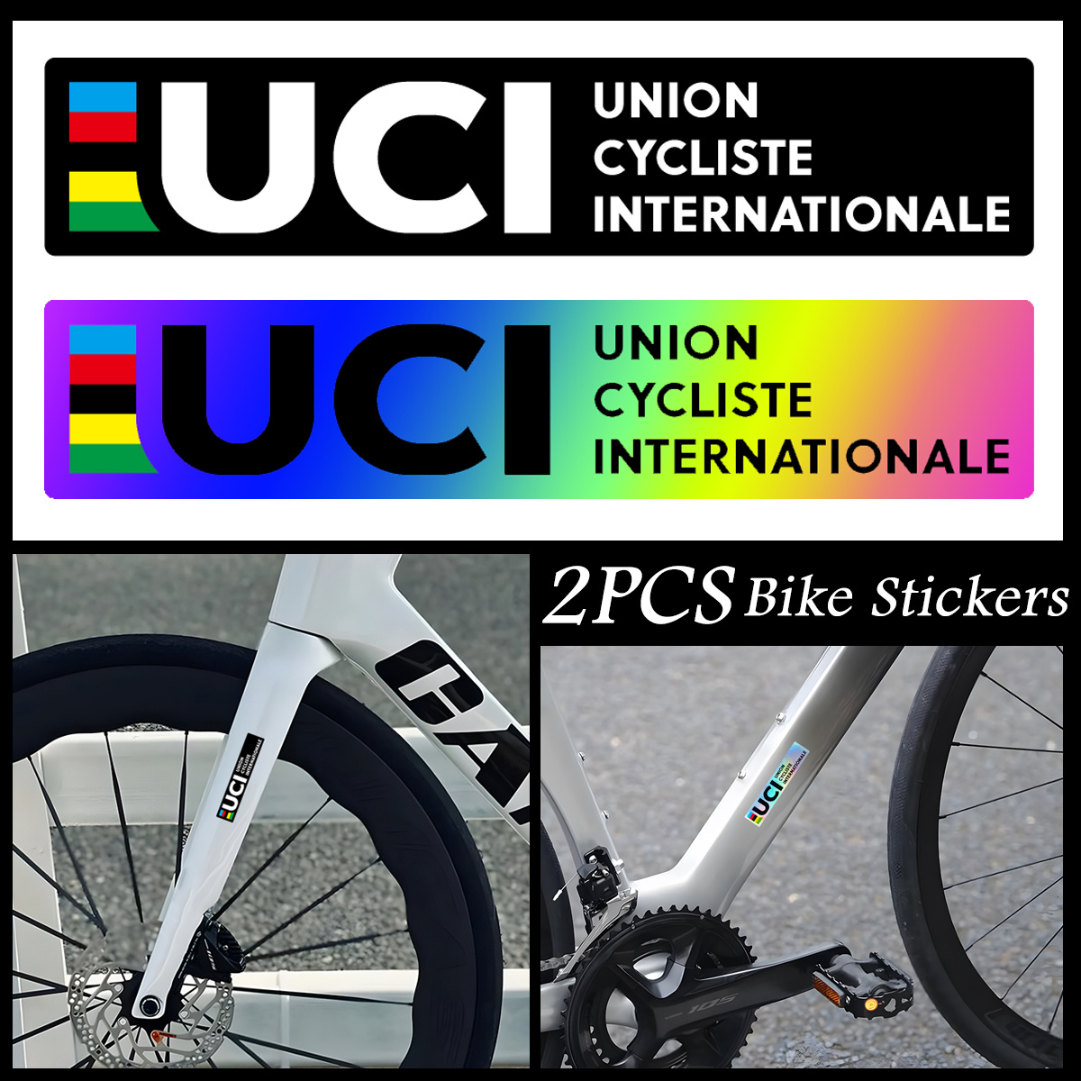 2Pcs UCI Style Reflective Lase - Mountain Biking Uci บทวิจารณ์และราคา