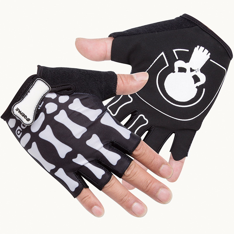 Cycling Gloves Short Finger Sk - Mountain Biking For Fitness บทวิจารณ์และราคา