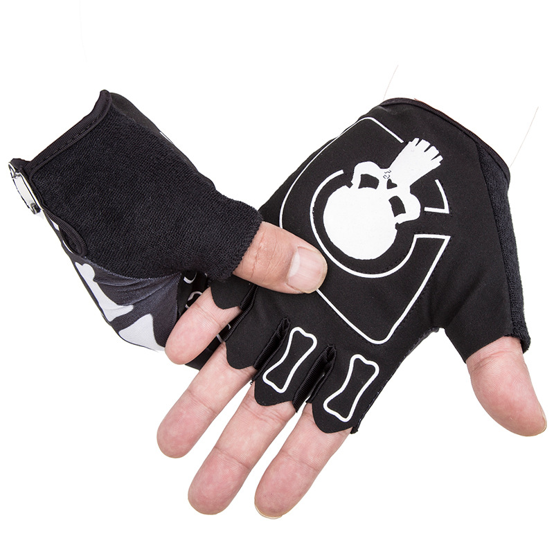 Cycling Gloves Short Finger Sk - Mountain Biking For Fitness บทวิจารณ์และราคา