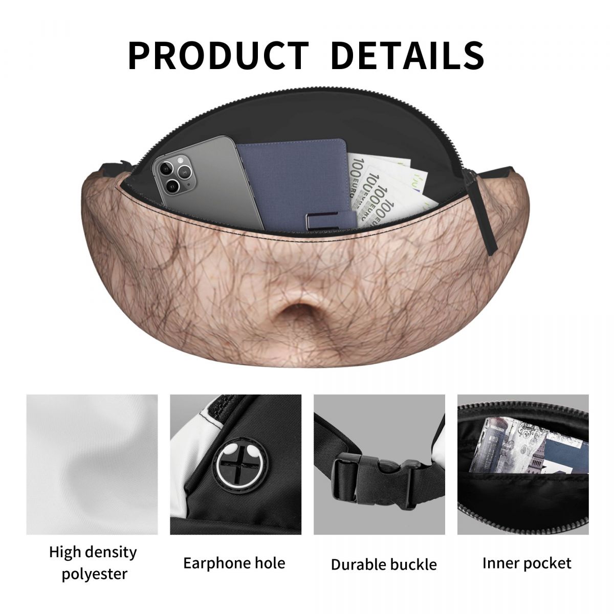 Beer Fat Belly Fanny Pack Men  - Mountain Biking Waist Pack บทวิจารณ์และราคา