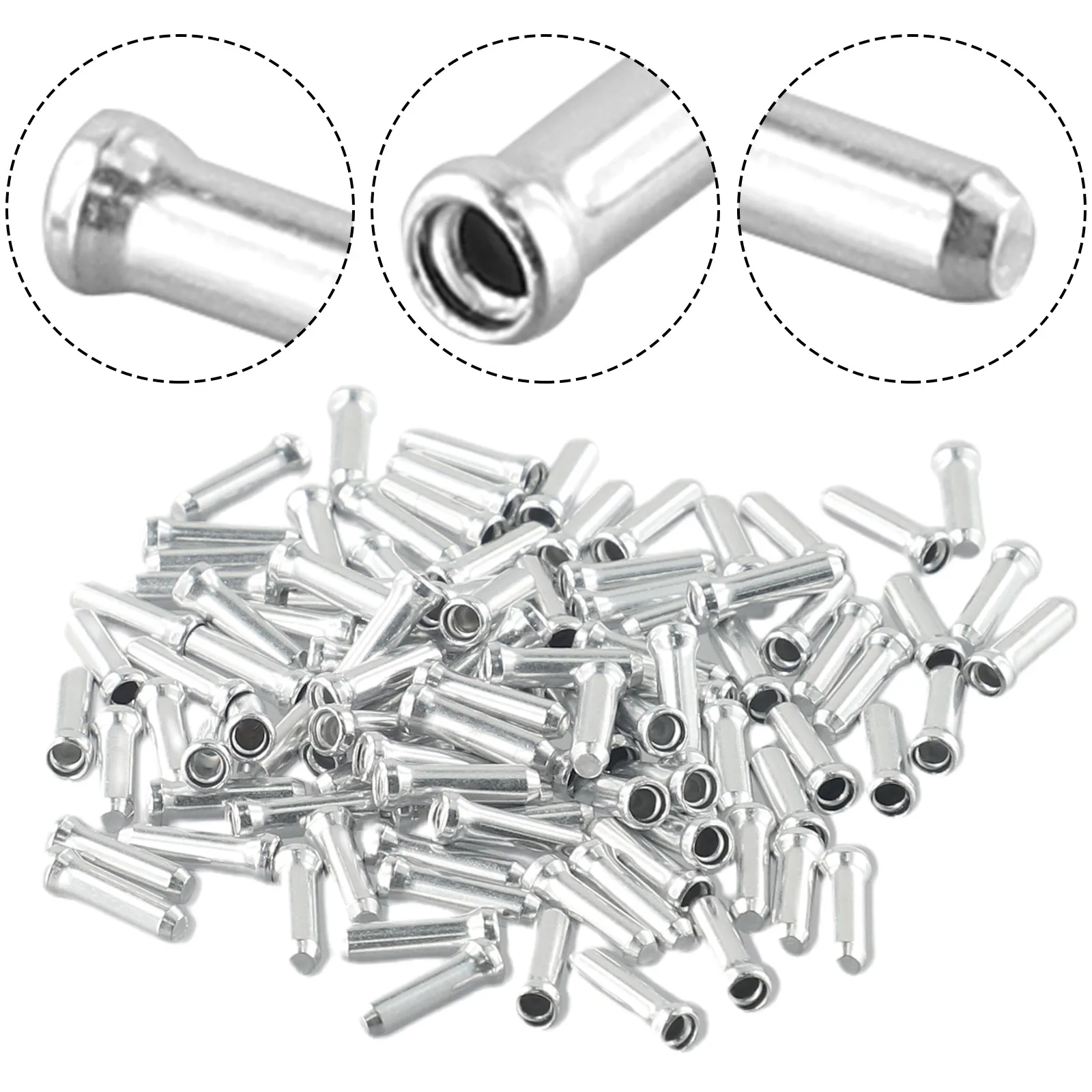 100pcs Bike Cable Tip Set Alum - Mountain Biking Tips บทวิจารณ์และราคา