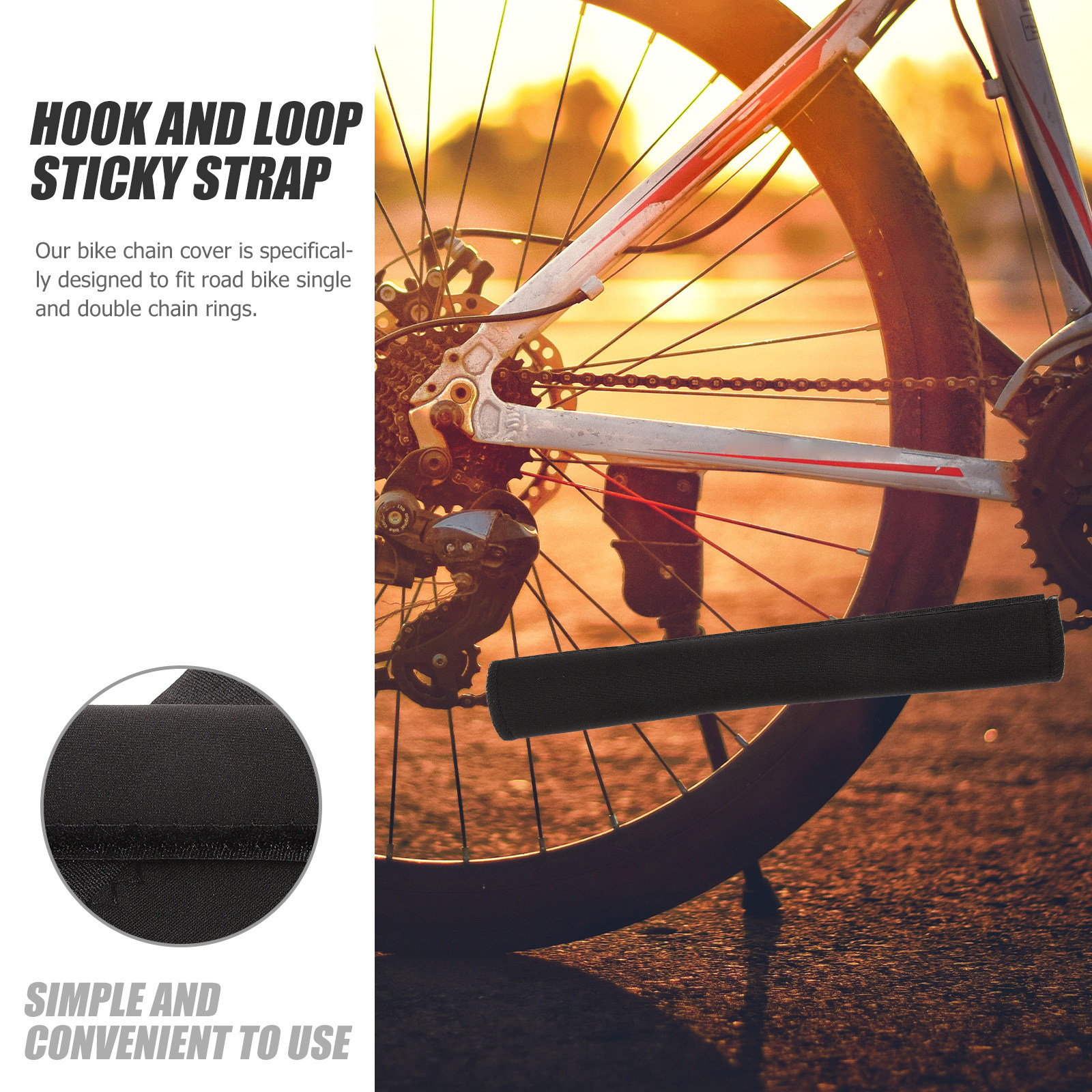2Pcs Bike Chain Cover Essentia - Chainstay Protector Wrap บทวิจารณ์และราคา