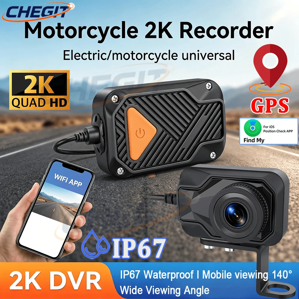Motorcycle DVR 2K HD WiFi & AP - Mountain Biking Images บทวิจารณ์และราคา