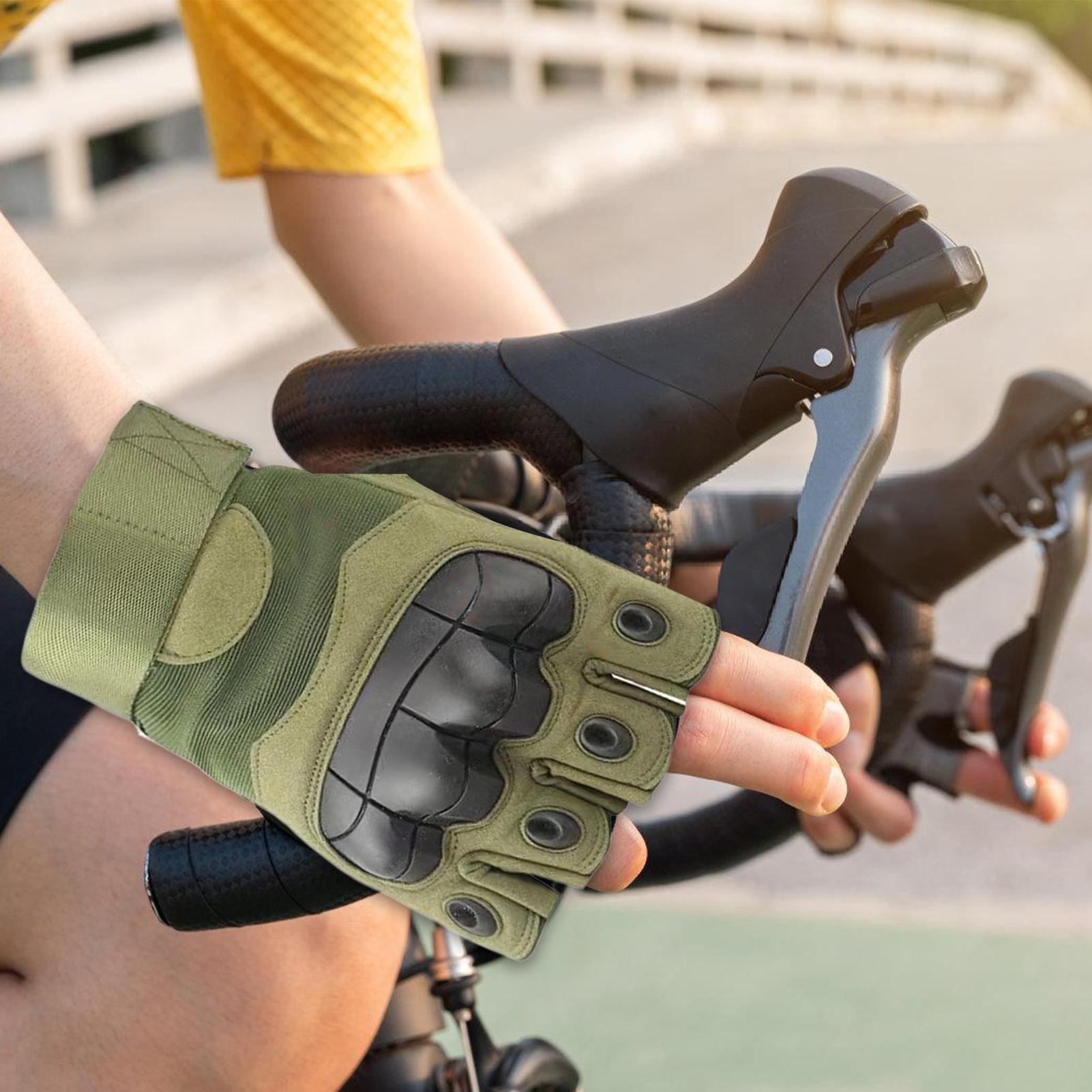 Bike Gloves Half Finger Shock  - Mountain Biking For Fitness บทวิจารณ์และราคา