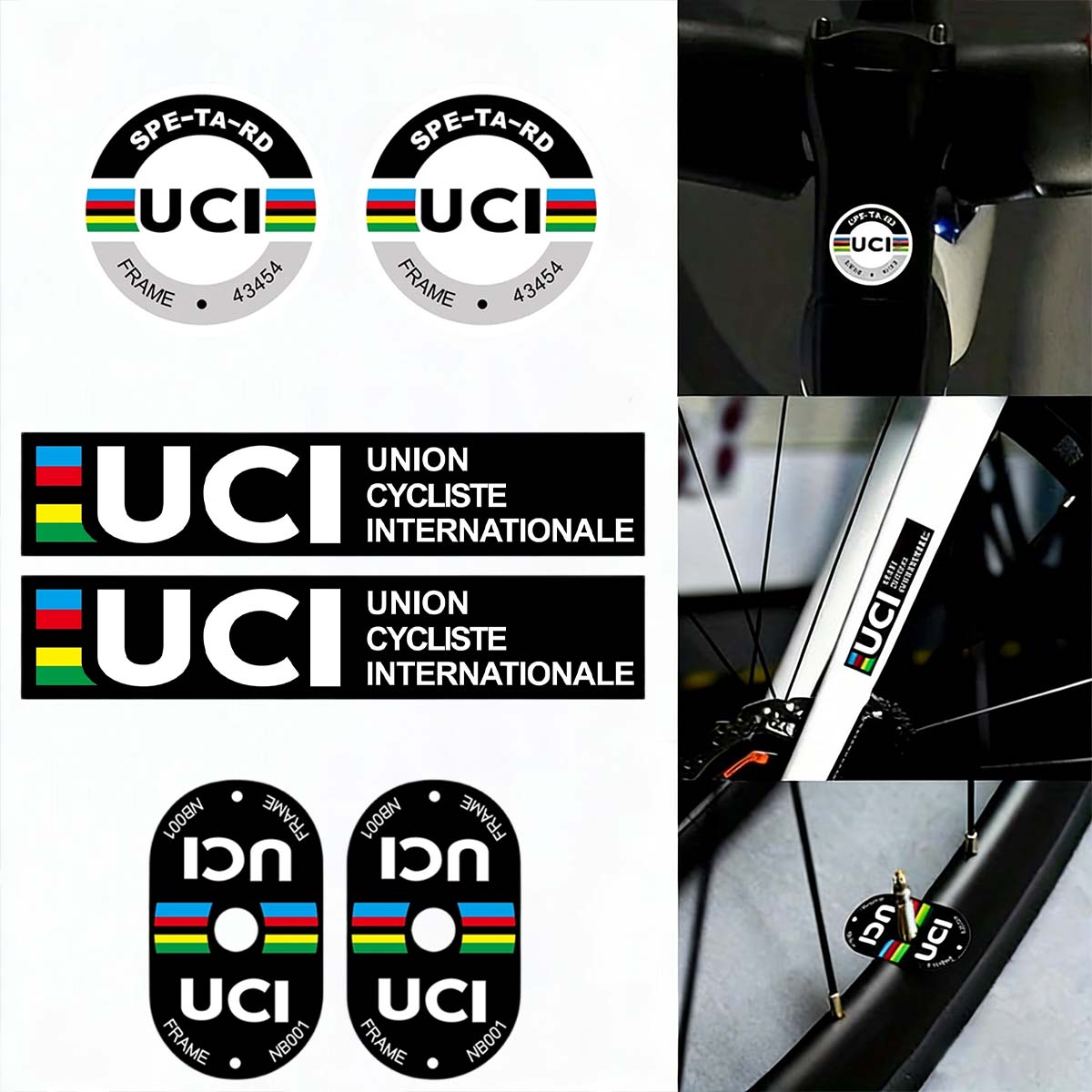 UCI Cycling Frame Stickers, Du - Mountain Biking Uci บทวิจารณ์และราคา