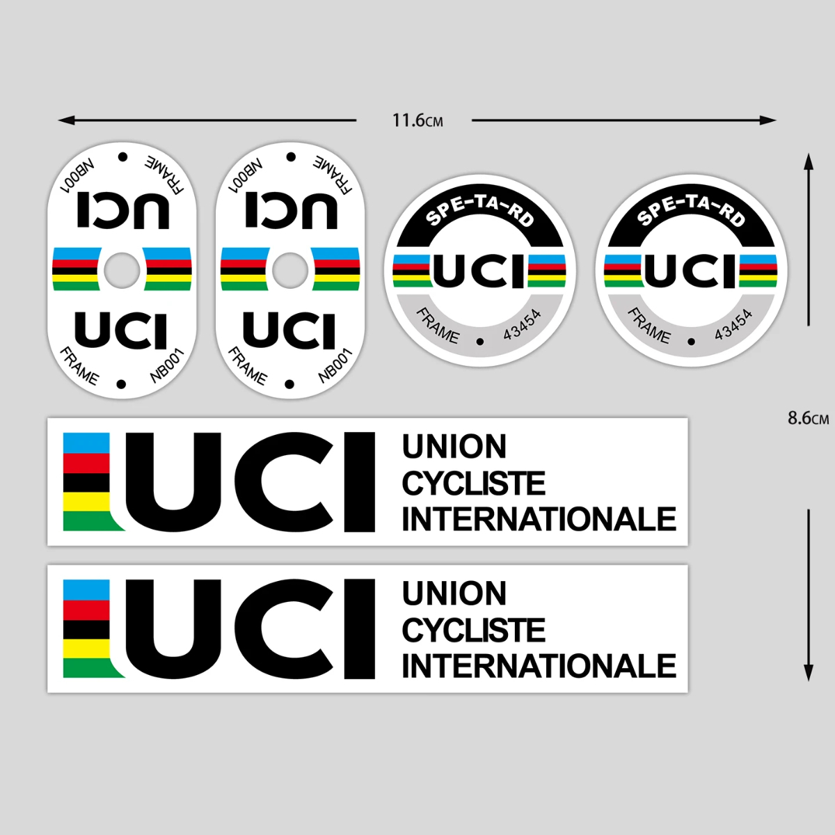 UCI Cycling Frame Stickers, Du - Mountain Biking Uci บทวิจารณ์และราคา