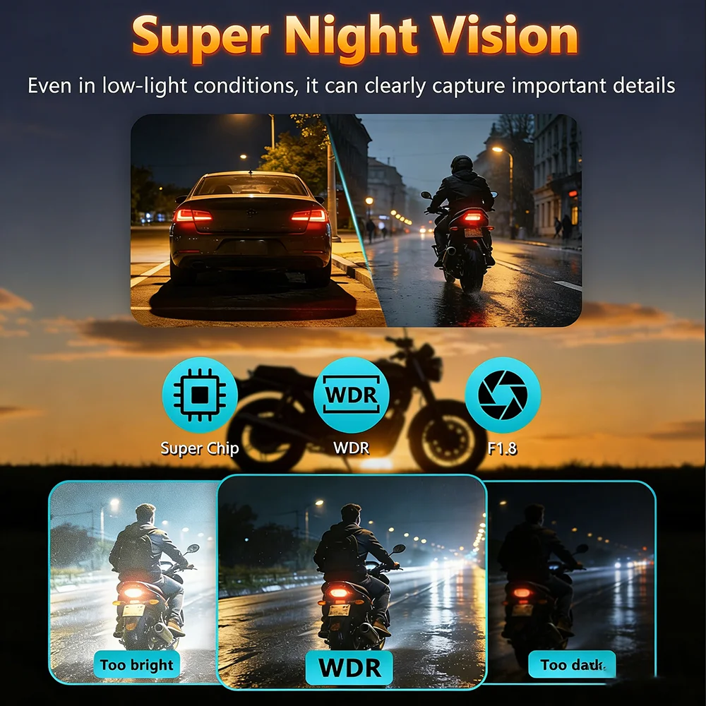 2K QHD Motorcycle Driving GPS  - Mountain Biking Images บทวิจารณ์และราคา