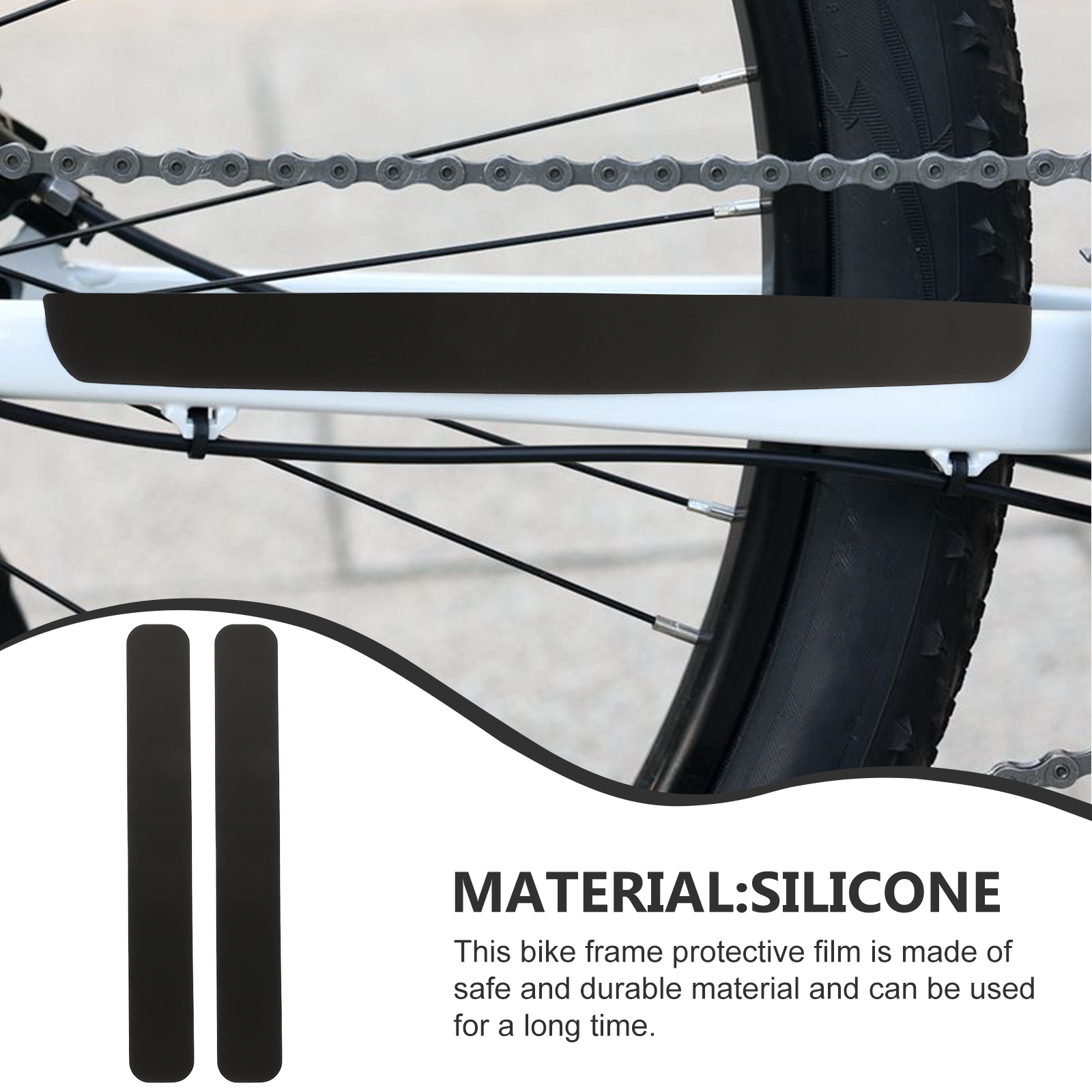 2Pcs Chain Protector Bike Fram - Chainstay Protector Wrap บทวิจารณ์และราคา