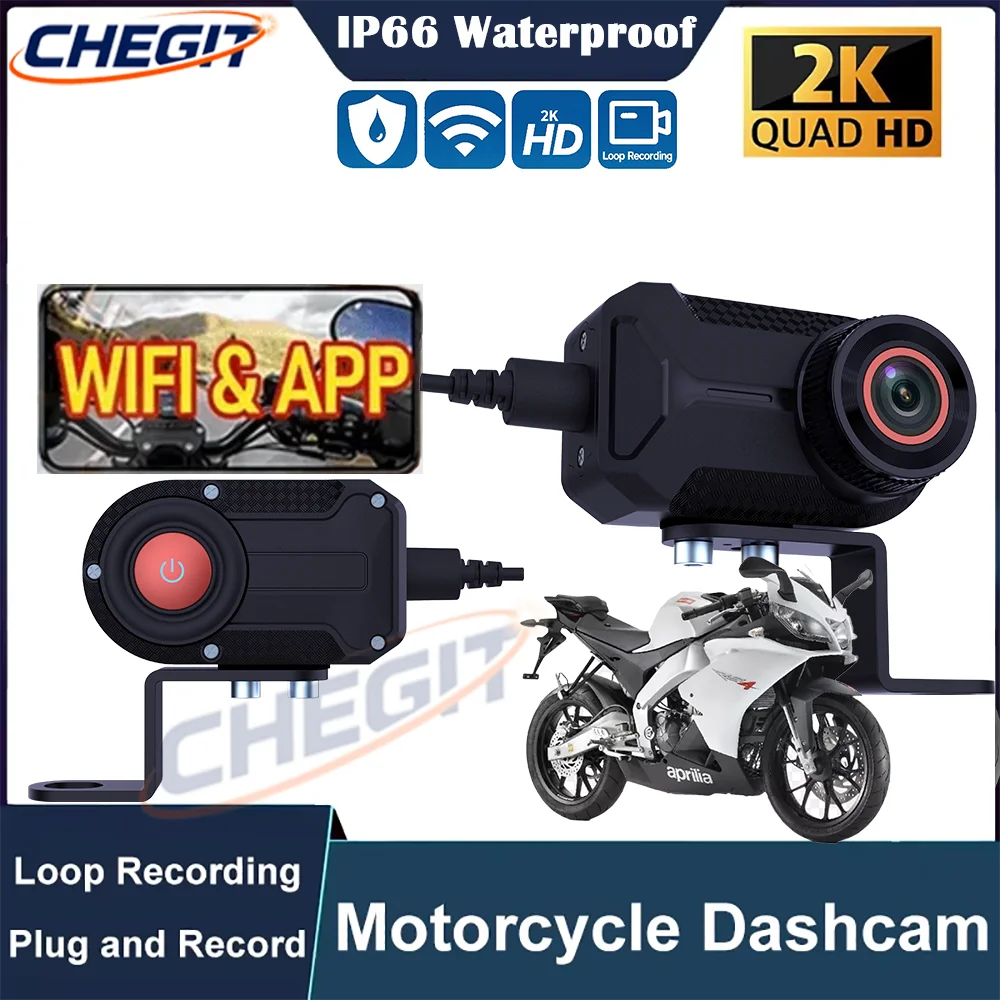New 2K QHD WiFi Dash Cam IP66  - Mountain Biking Images บทวิจารณ์และราคา