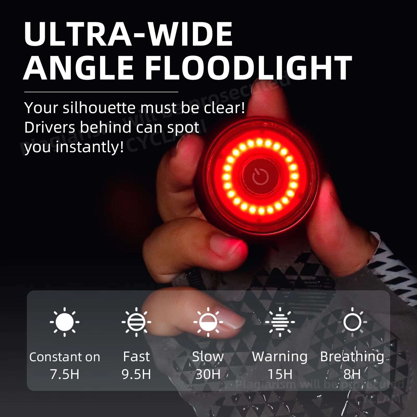 IOSCYCLAMI Bike Tail Light Sma - Mountain Biking Track บทวิจารณ์และราคา