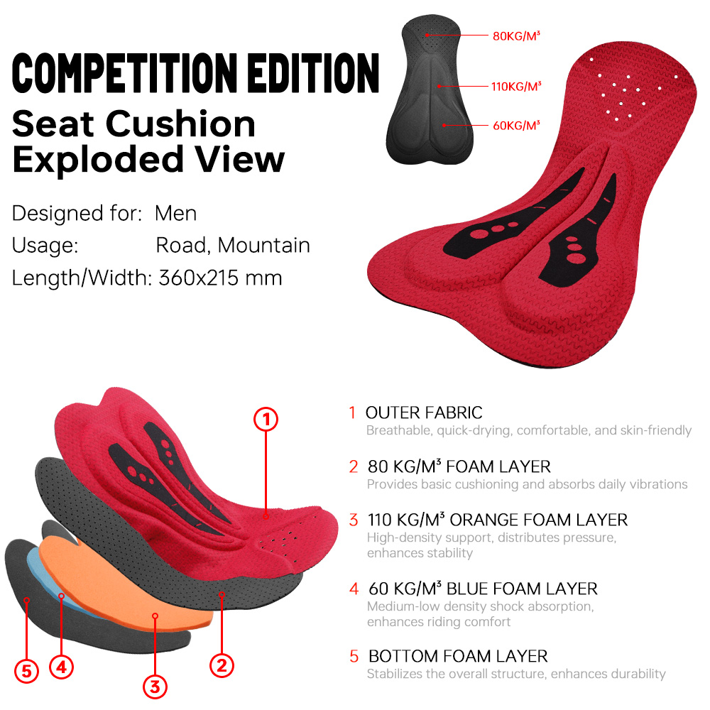 X-TIGER Men's Cycling Bib Shor - Xcm Mountain Biking บทวิจารณ์และราคา