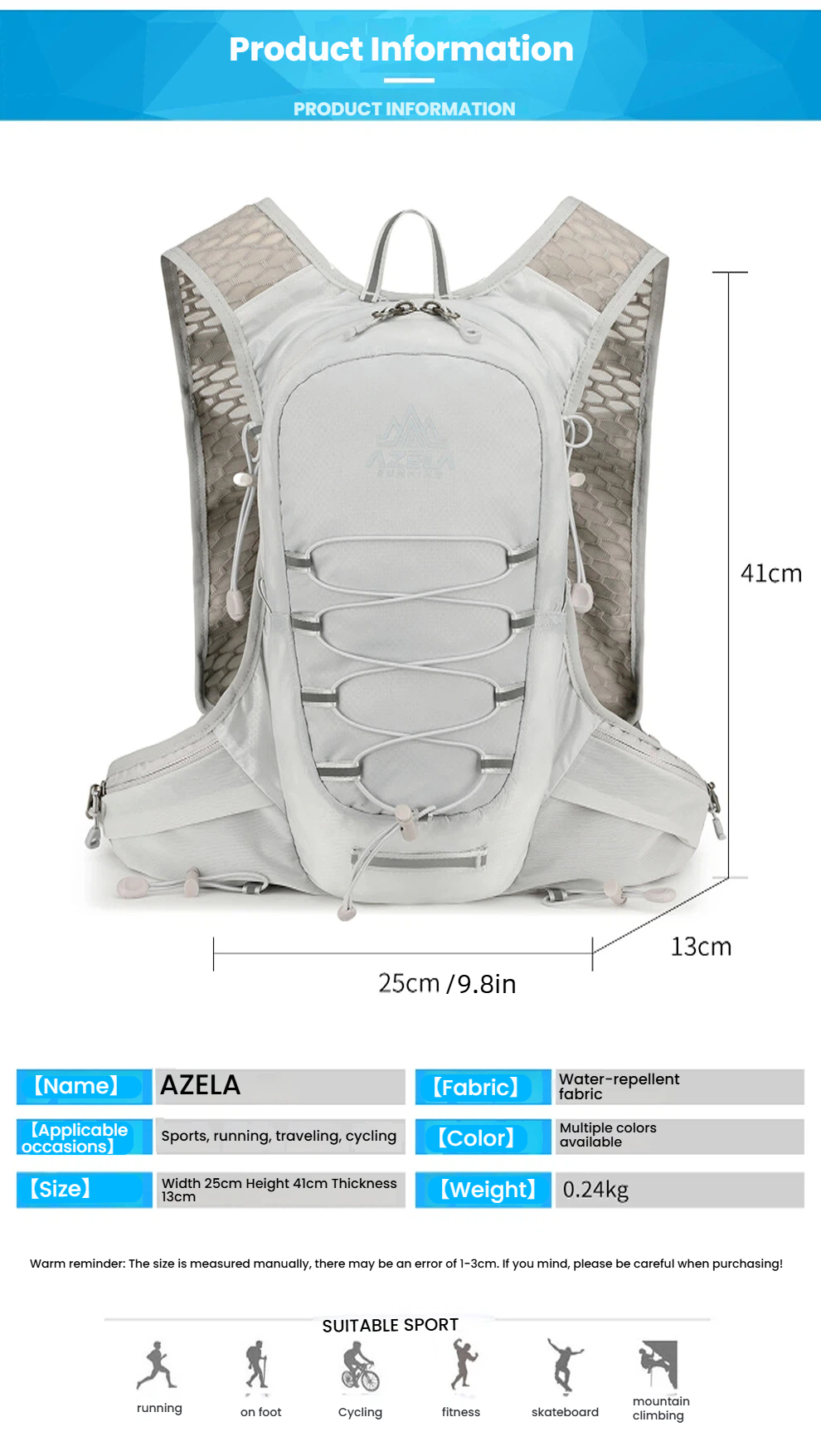 Outdoor Cycling Backpack Porta - Mountain Biking Backpack บทวิจารณ์และราคา