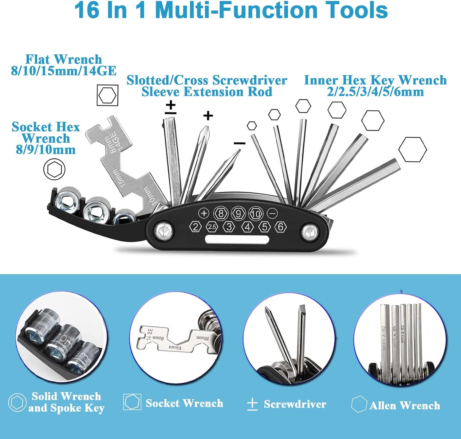 Bike Repair Tool Kit with 120P - Mountain Biking Images บทวิจารณ์และราคา