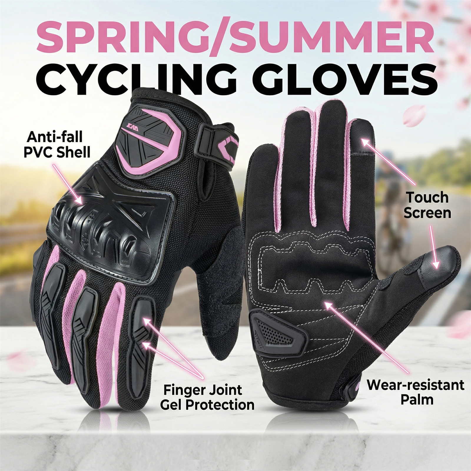 Summer Motorcycle Gloves Men W - Mountain Biking Gloves บทวิจารณ์และราคา