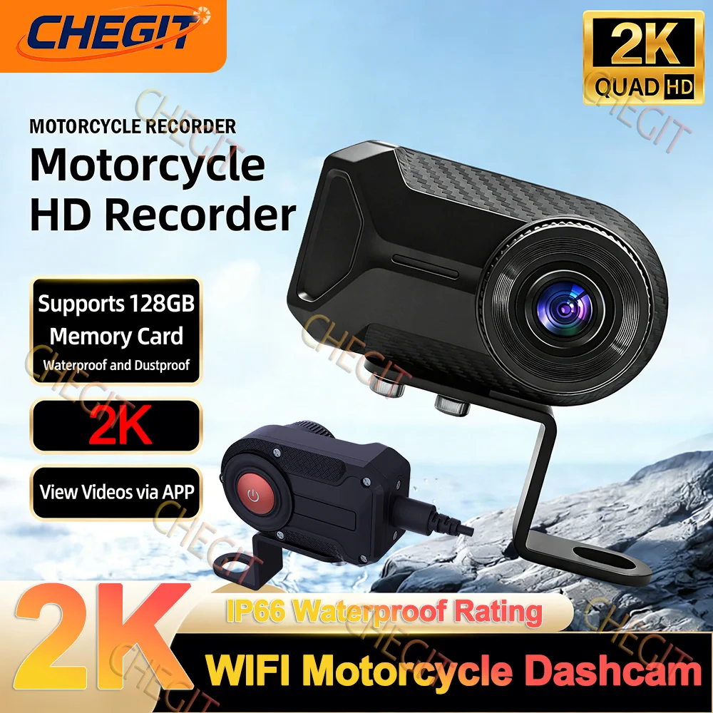 2K HD WiFi Motorcycle DVR With - Mountain Biking Images บทวิจารณ์และราคา