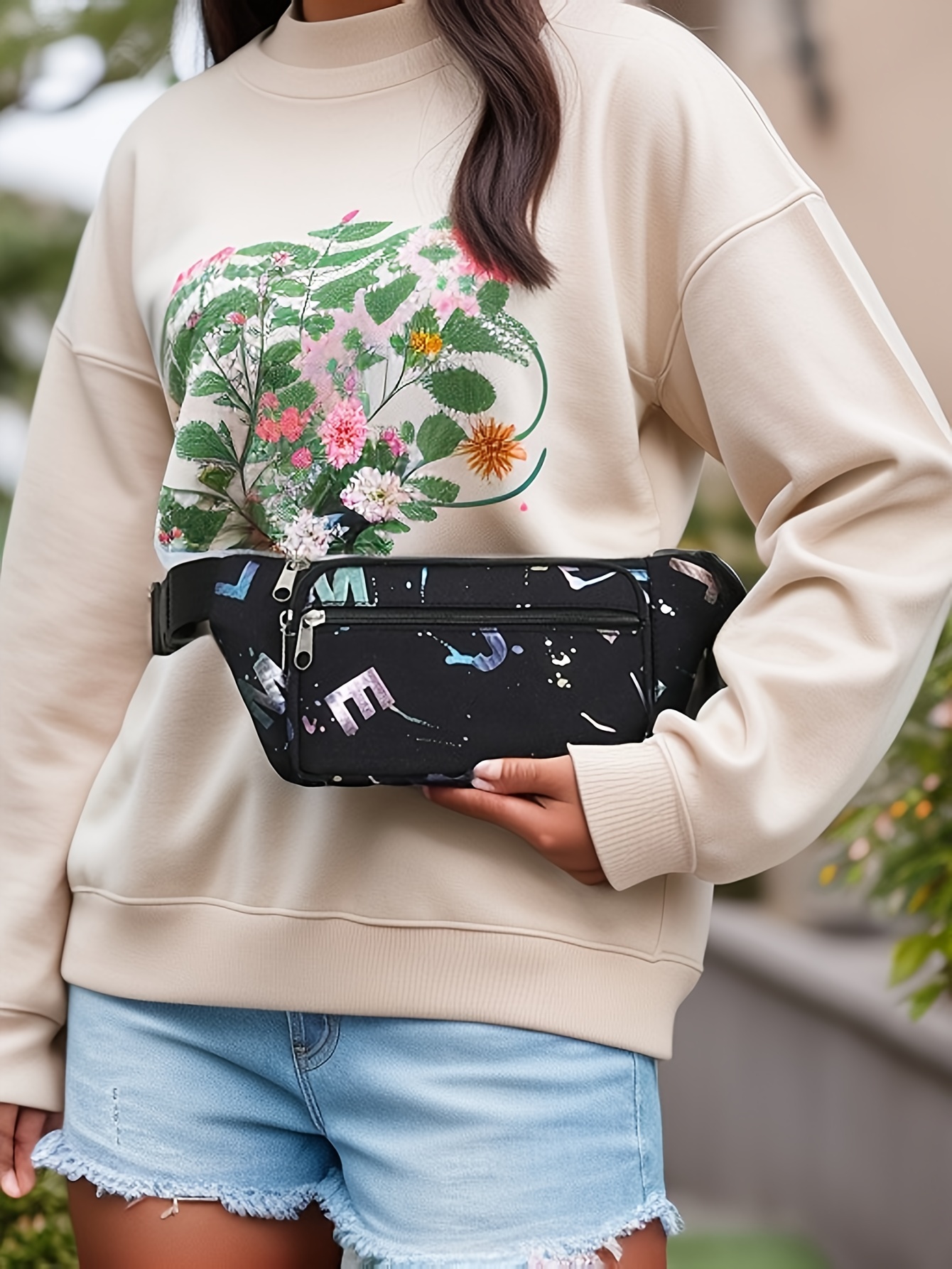 Fanny Packs Women Bronzing Pri - Mountain Biking Waist Pack บทวิจารณ์และราคา